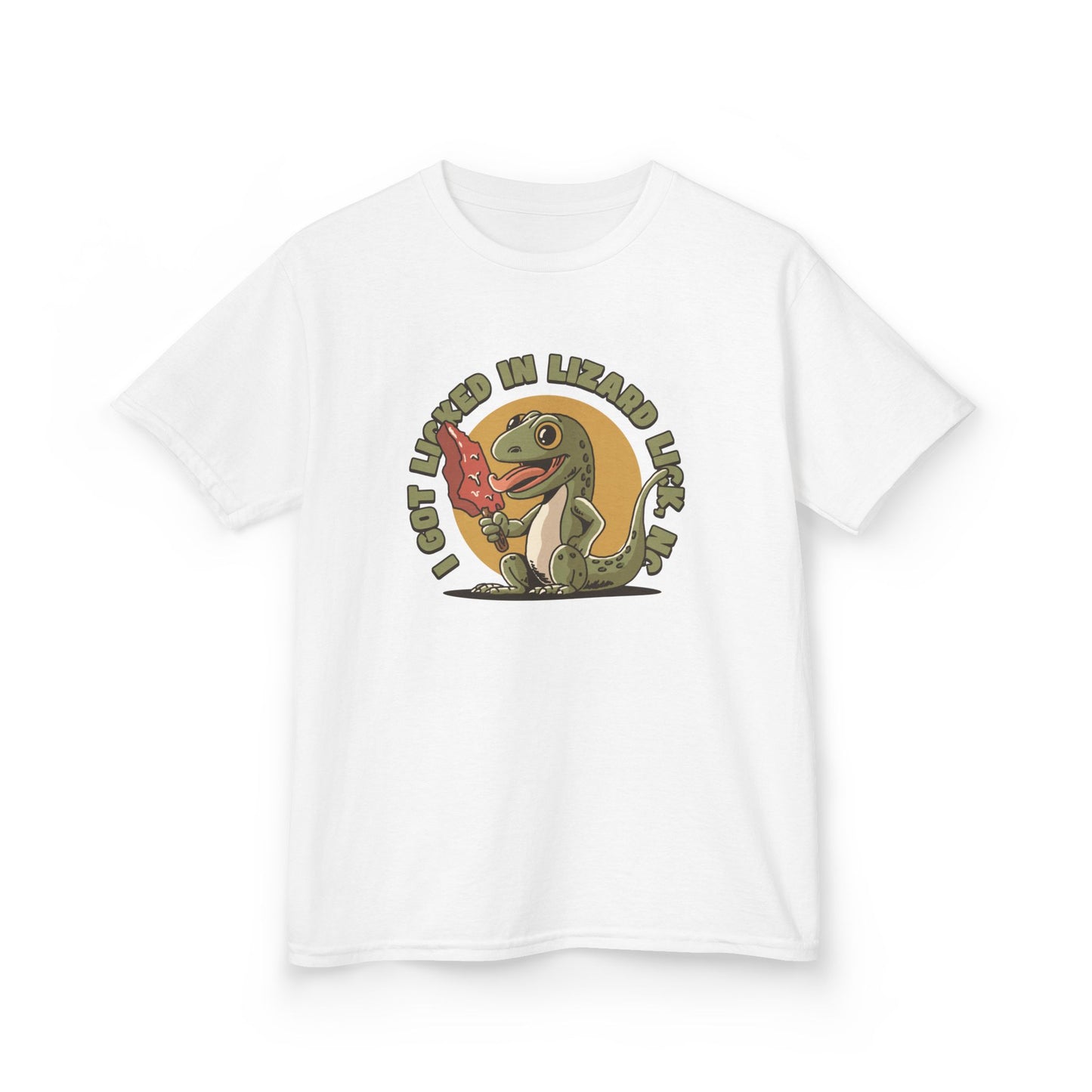 I Got Licked in Lizard Lick, NC β Kids Heavy Cotton Tee