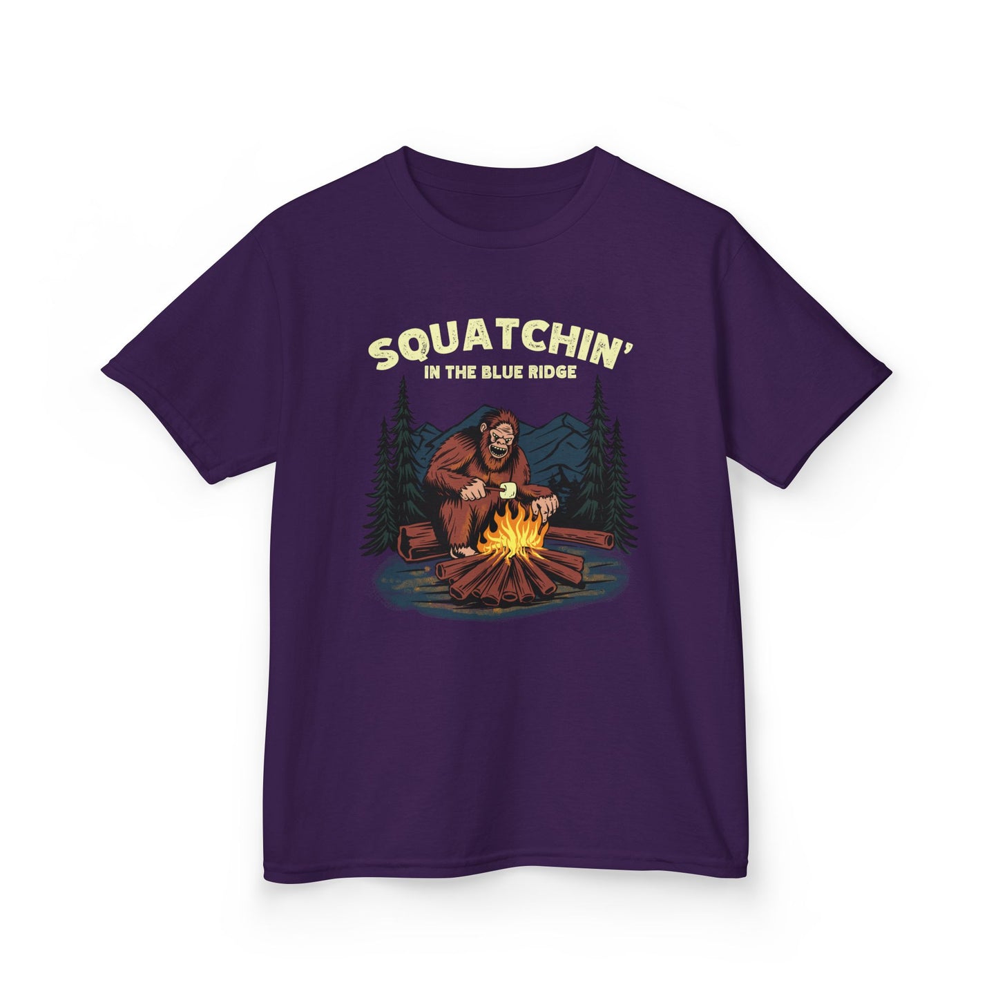 Squatchin’ in the Blue Ridge – Kids Heavy Cotton Tee