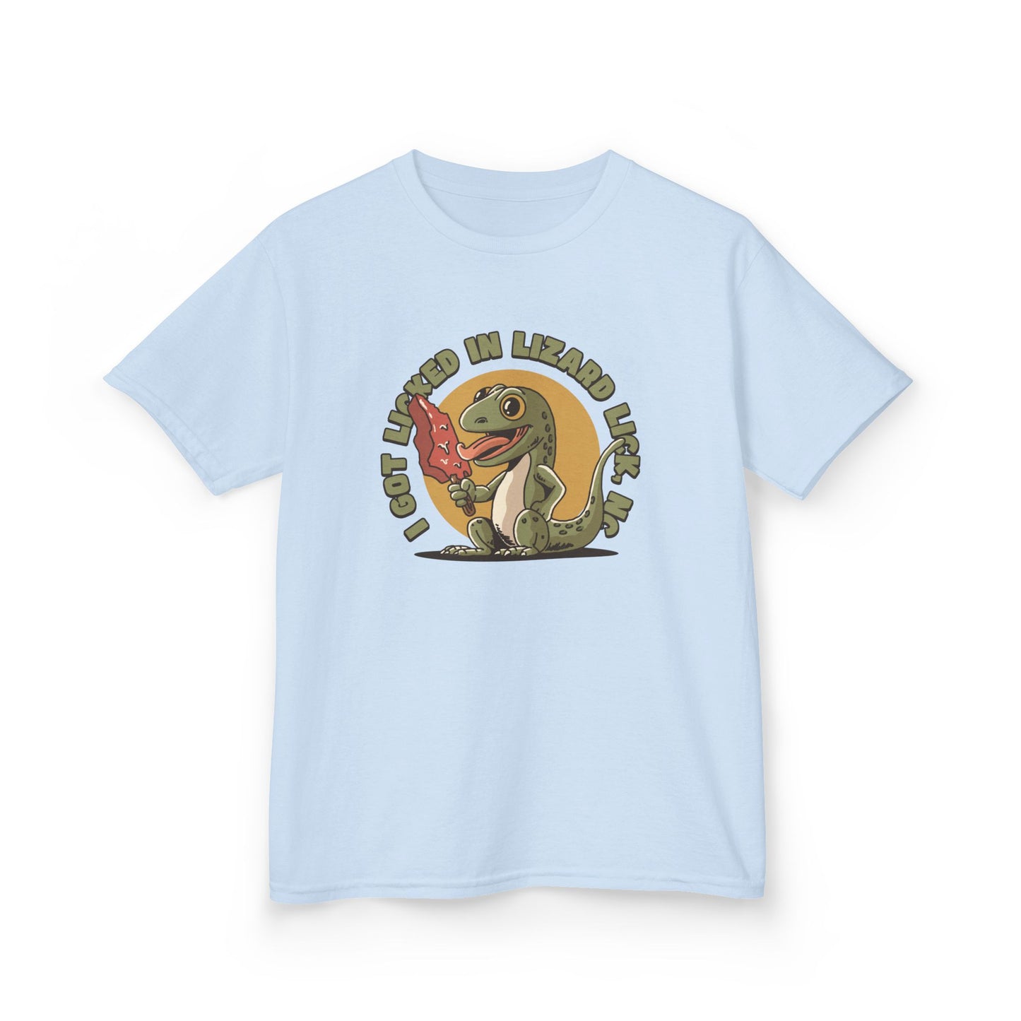 I Got Licked in Lizard Lick, NC β Kids Heavy Cotton Tee