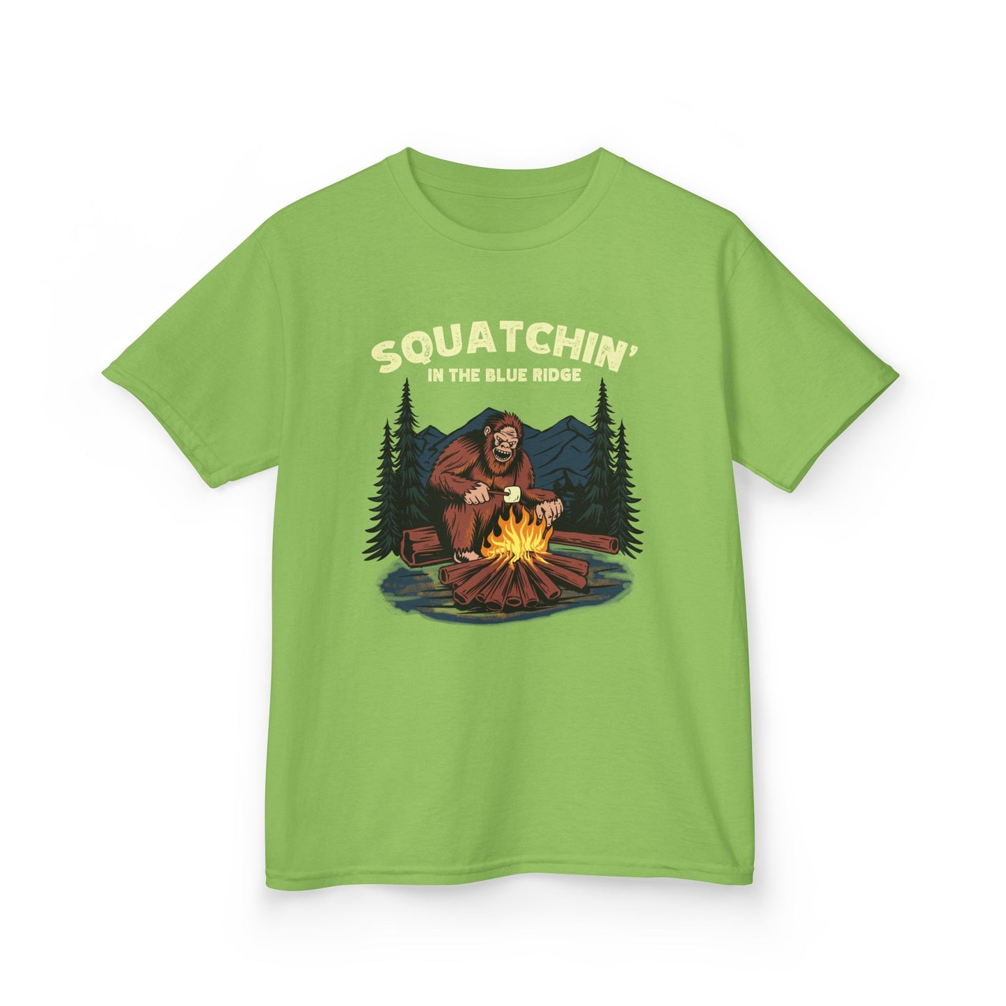 Squatchin’ in the Blue Ridge – Kids Heavy Cotton Tee