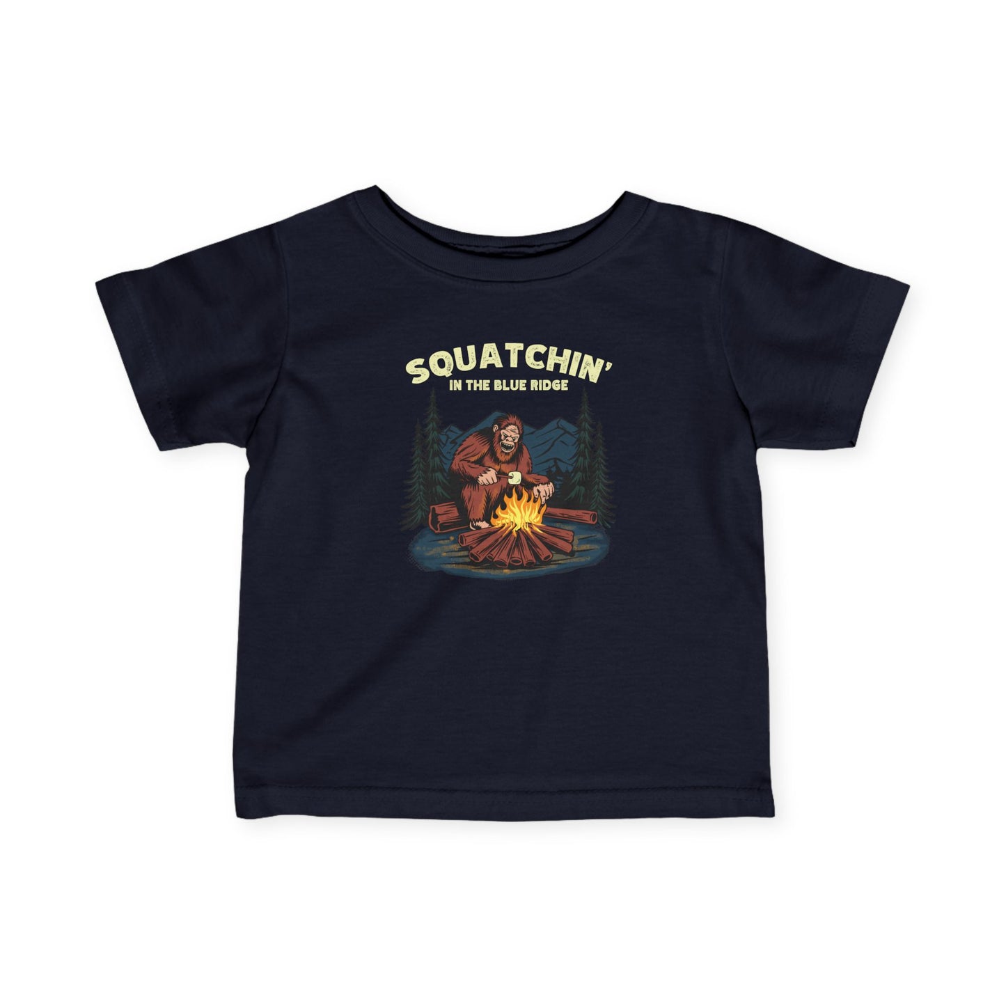 Squatchin’ in the Blue Ridge – Infant Fine Jersey T-Shirt
