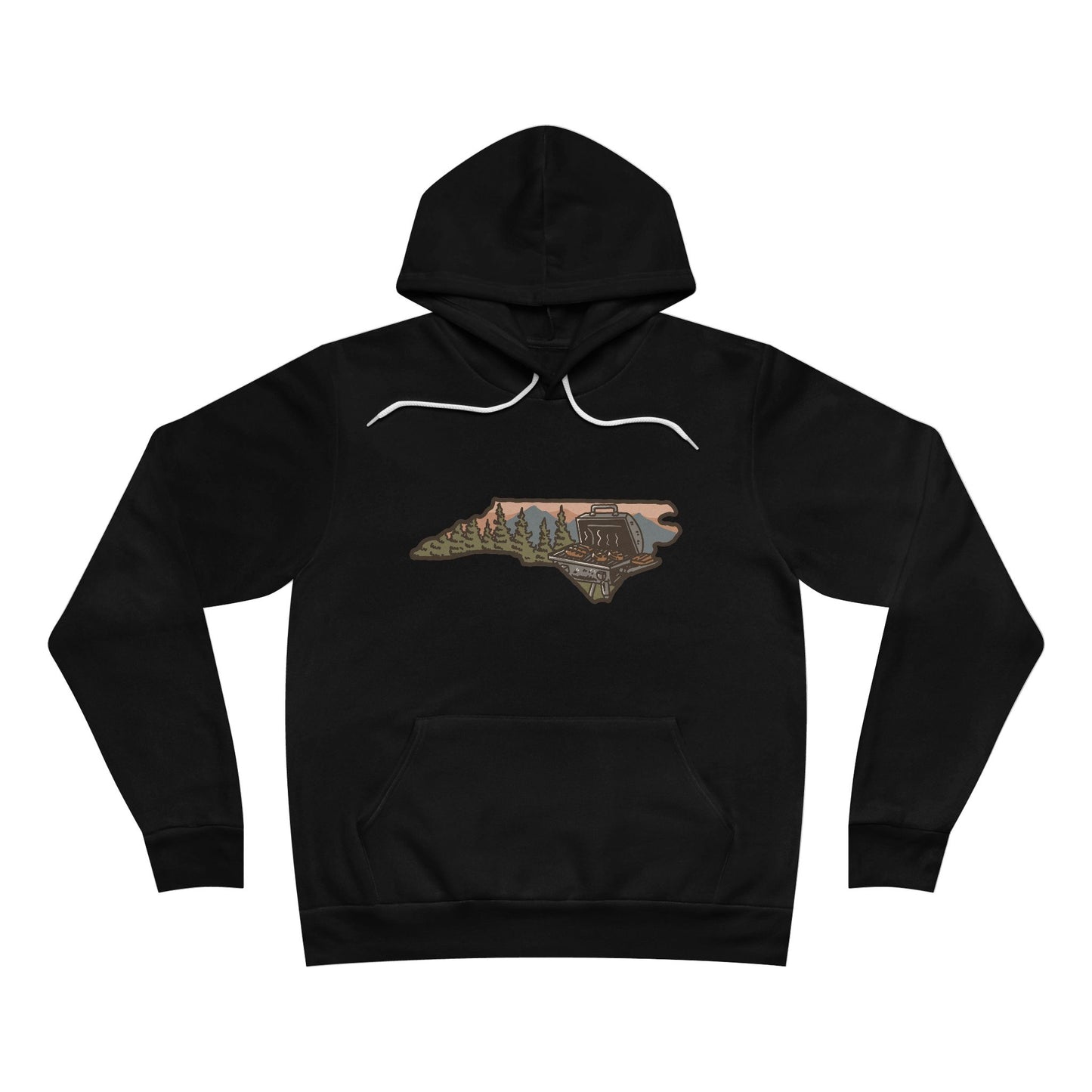 π NC BBQ Mountain Scene Men's Hoodie β Premium Edition