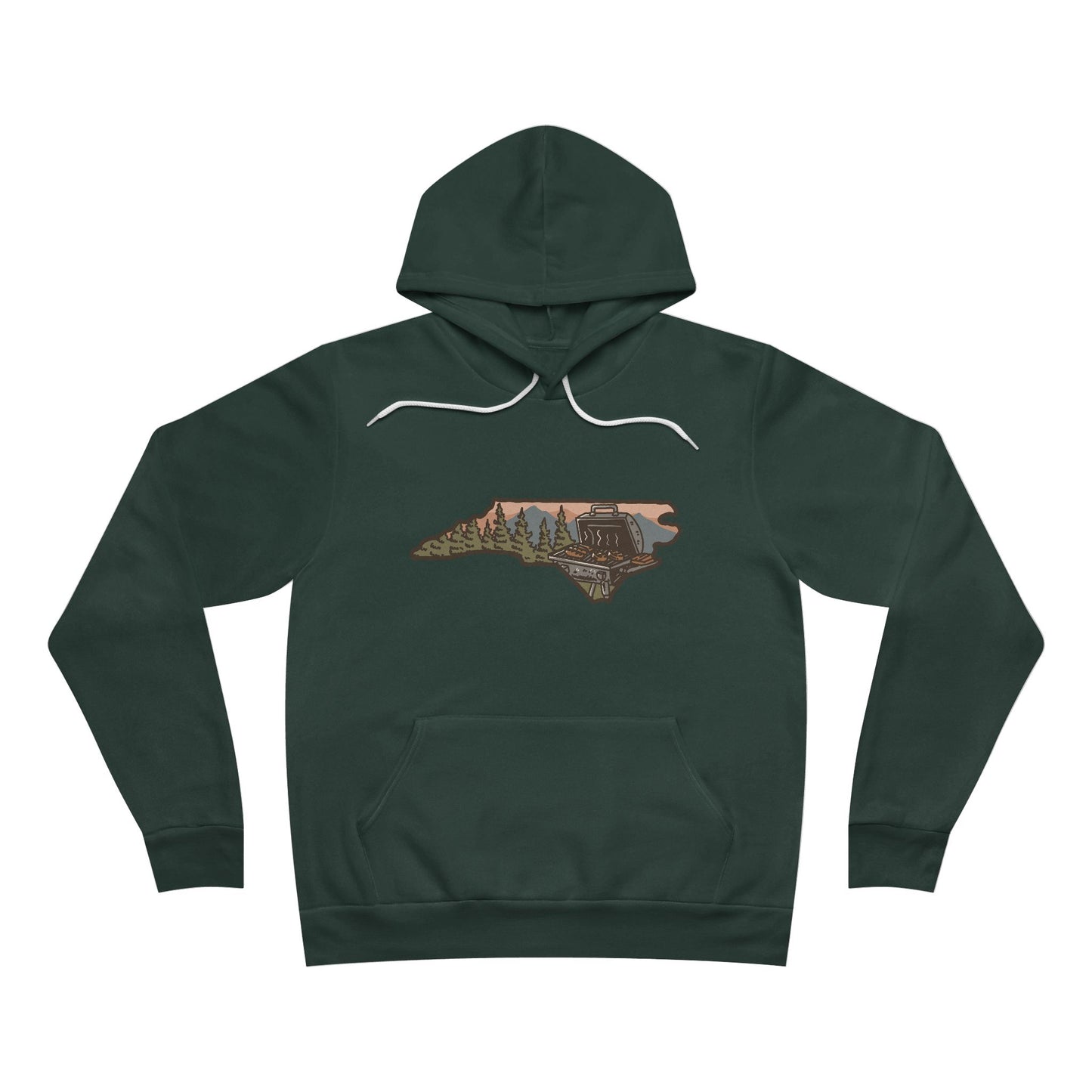 π NC BBQ Mountain Scene Men's Hoodie β Premium Edition