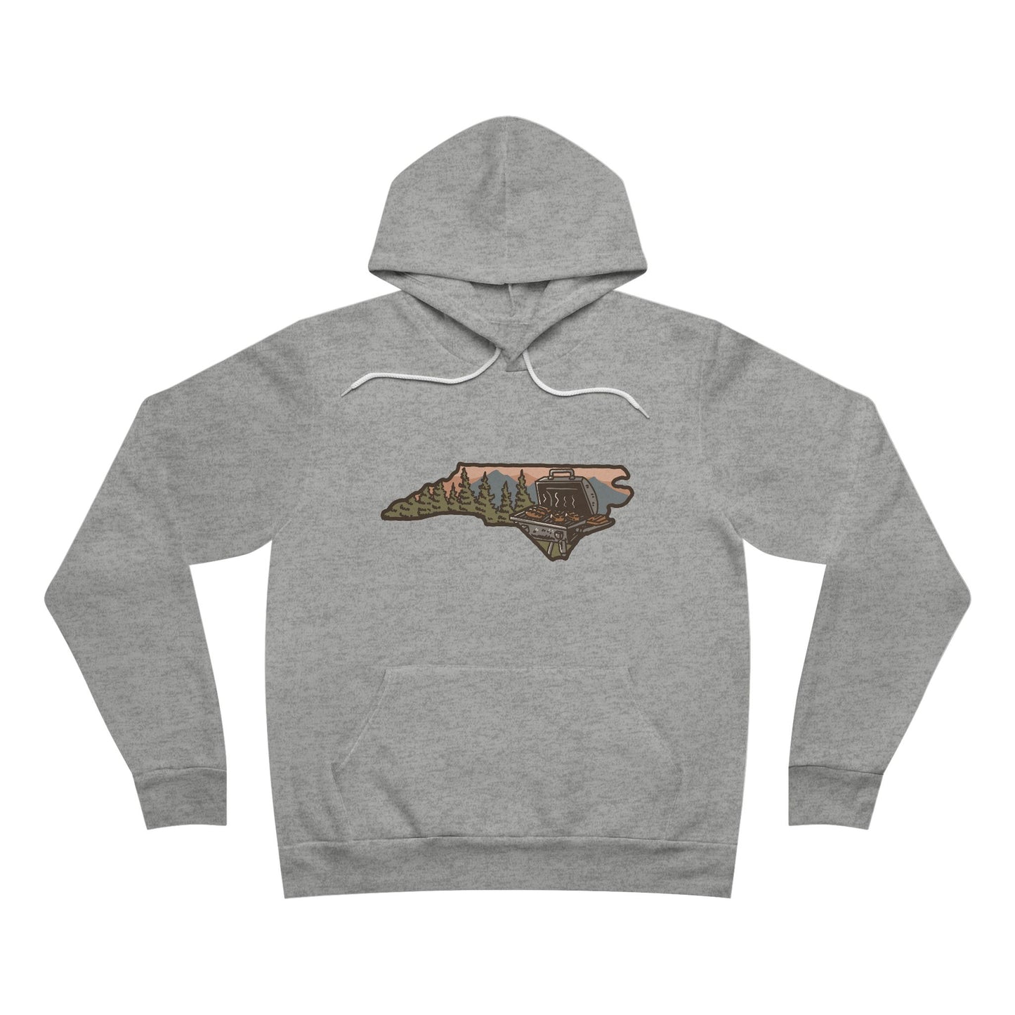 π NC BBQ Mountain Scene Men's Hoodie β Premium Edition