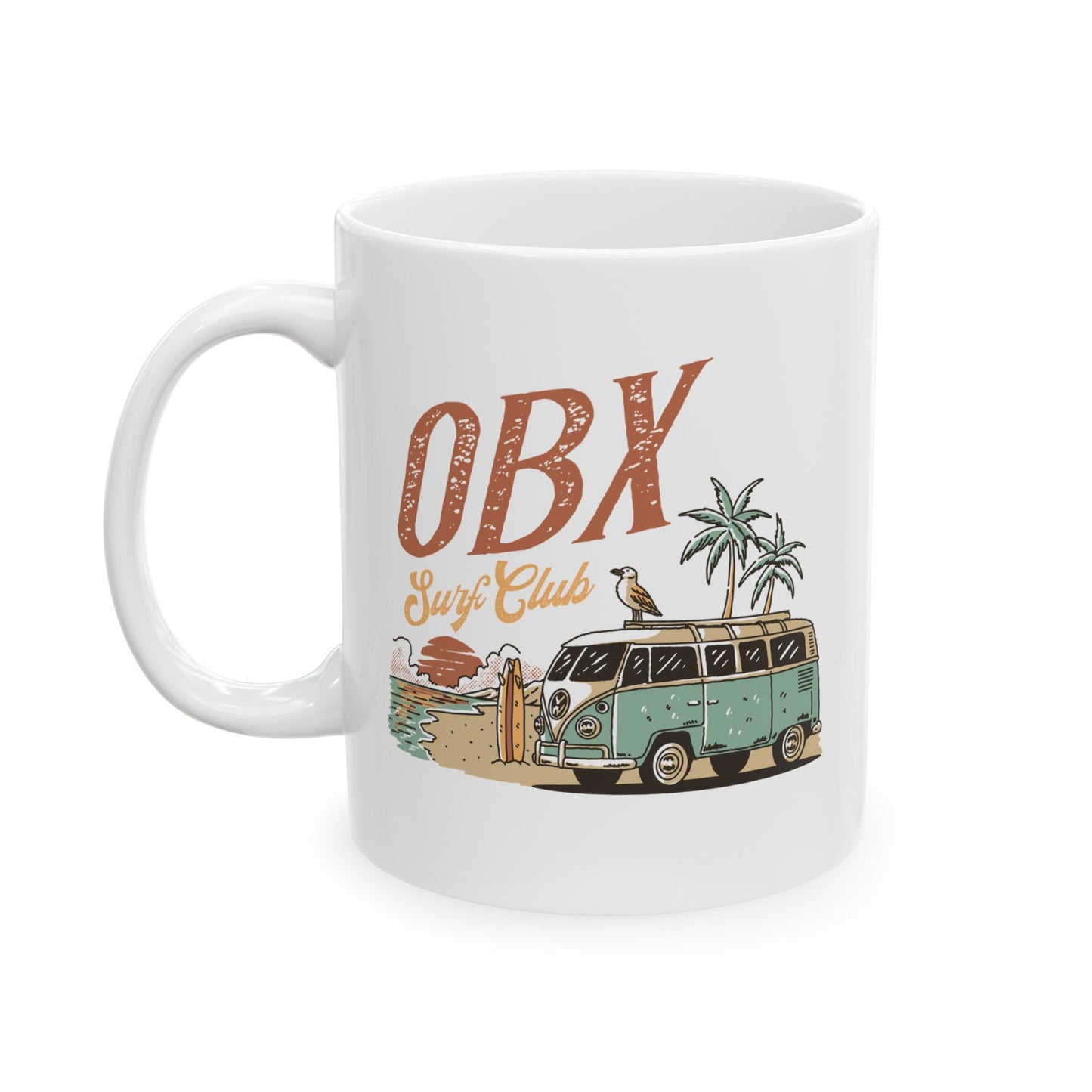 OBX Surf Club β 11oz Ceramic Coffee Mug