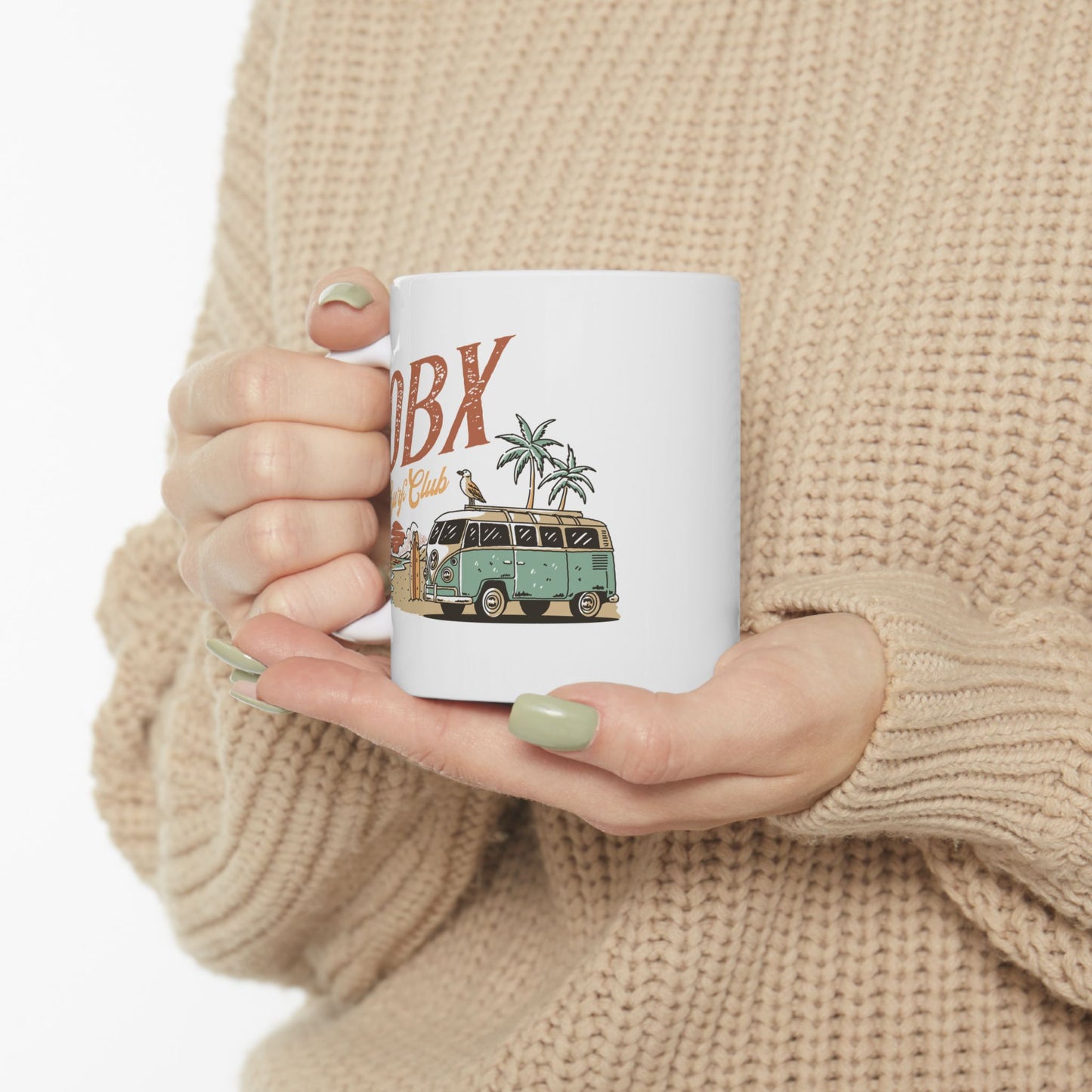 OBX Surf Club β 11oz Ceramic Coffee Mug