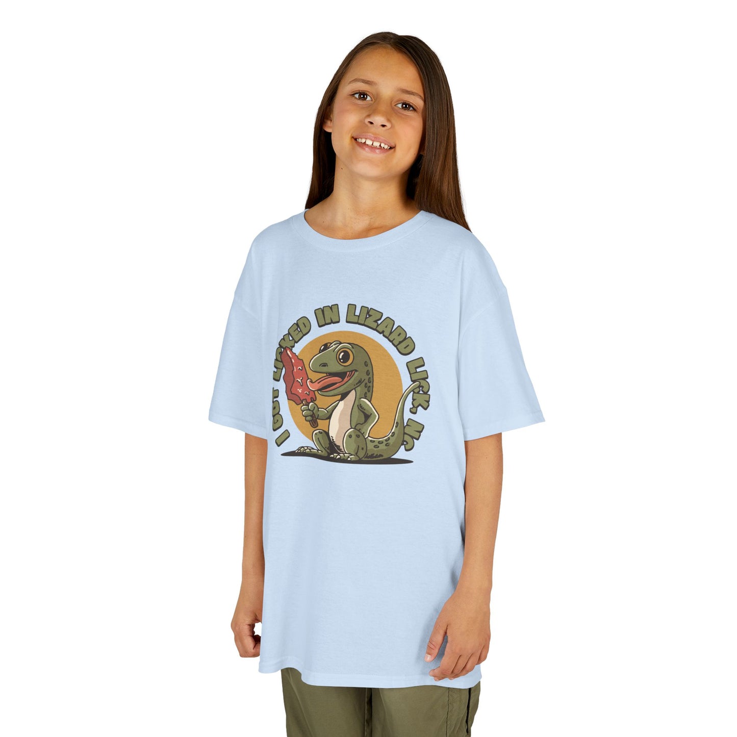 I Got Licked in Lizard Lick, NC β Kids Heavy Cotton Tee