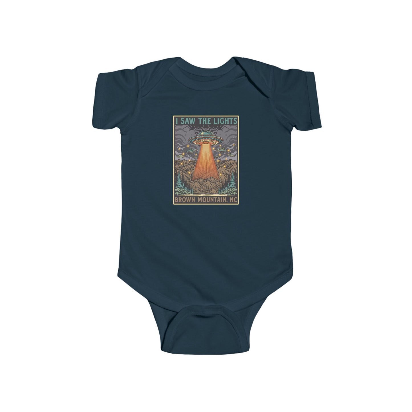 I Saw the Lights β Brown Mountain, NC β Infant Fine Jersey Bodysuit