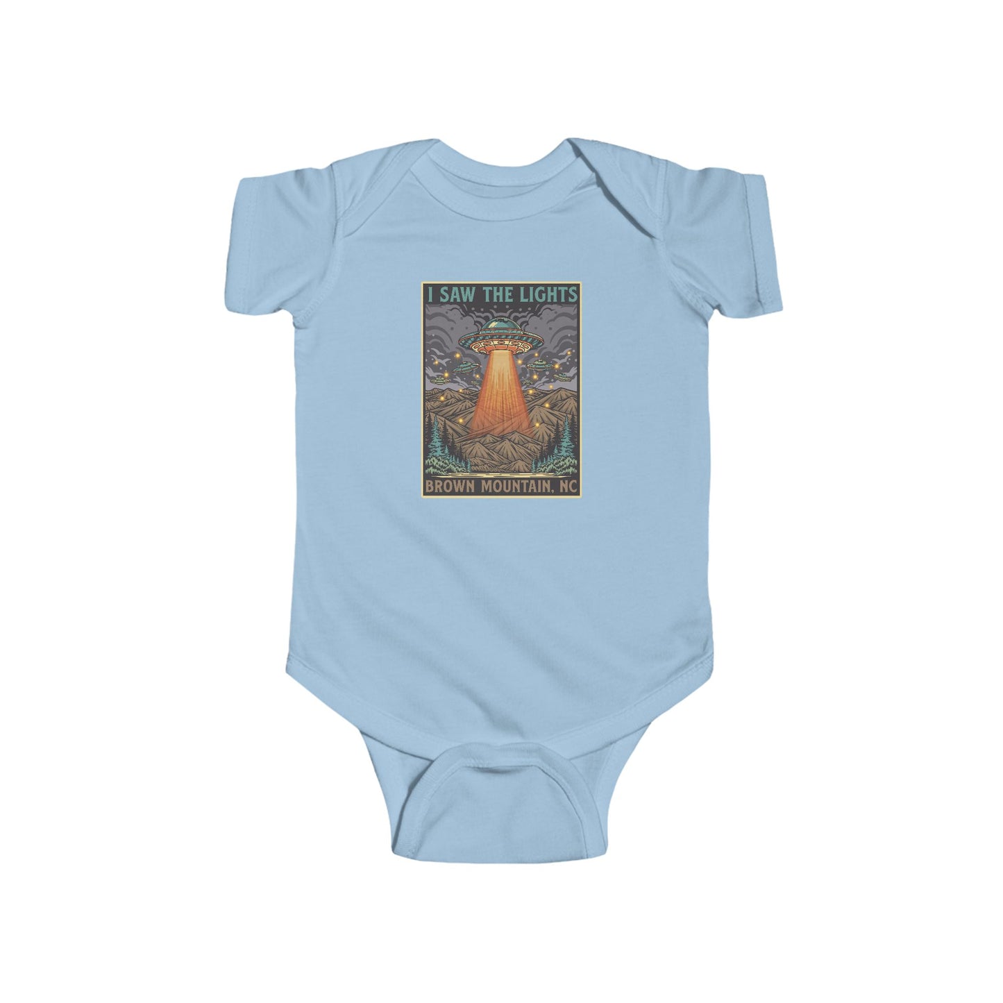 I Saw the Lights β Brown Mountain, NC β Infant Fine Jersey Bodysuit
