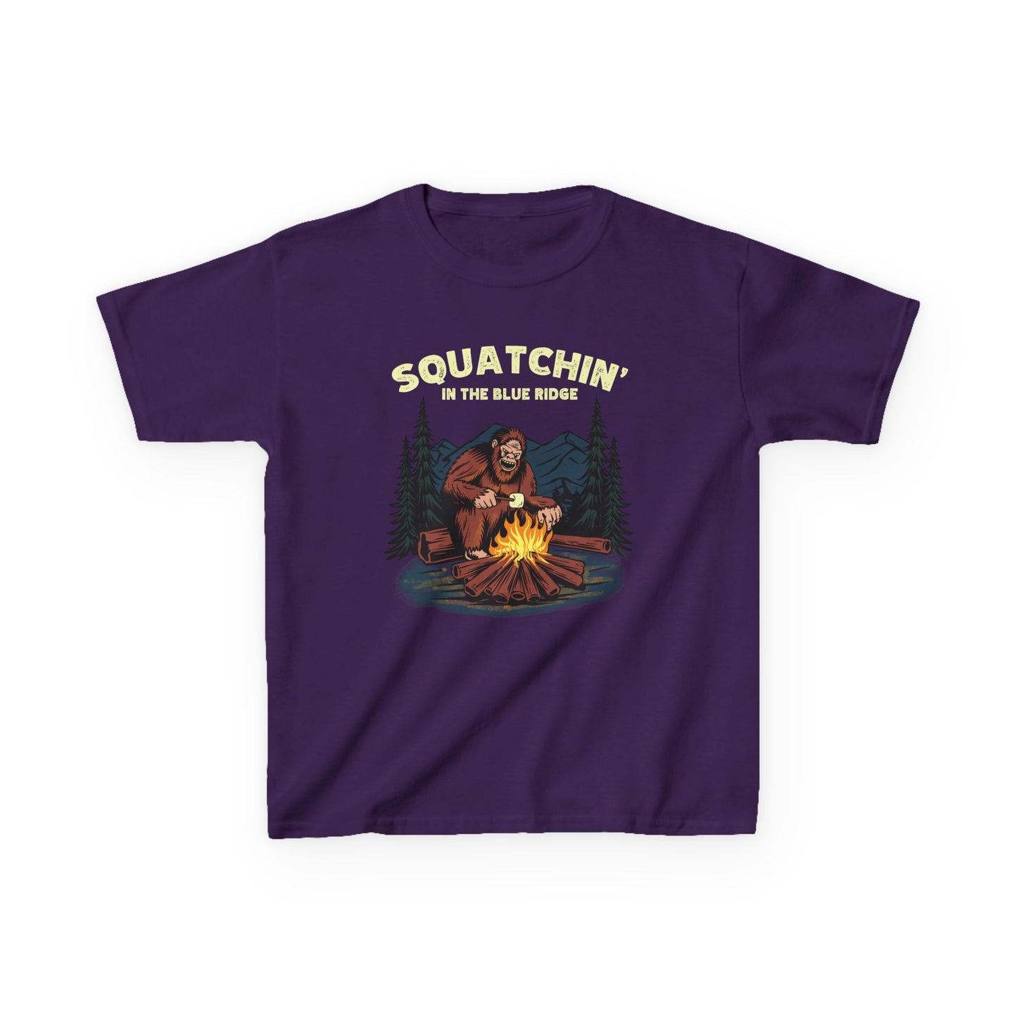 Squatchin’ in the Blue Ridge – Kids Heavy Cotton Tee