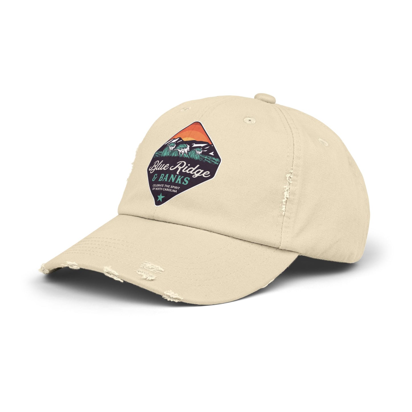 Distressed Cap - North Carolina Blue Ridge & Banks