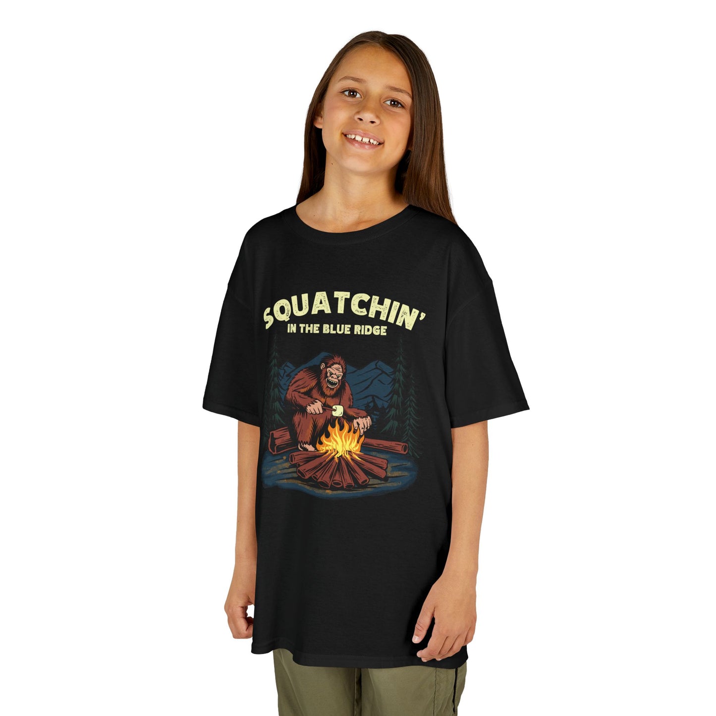 Squatchin’ in the Blue Ridge – Kids Heavy Cotton Tee