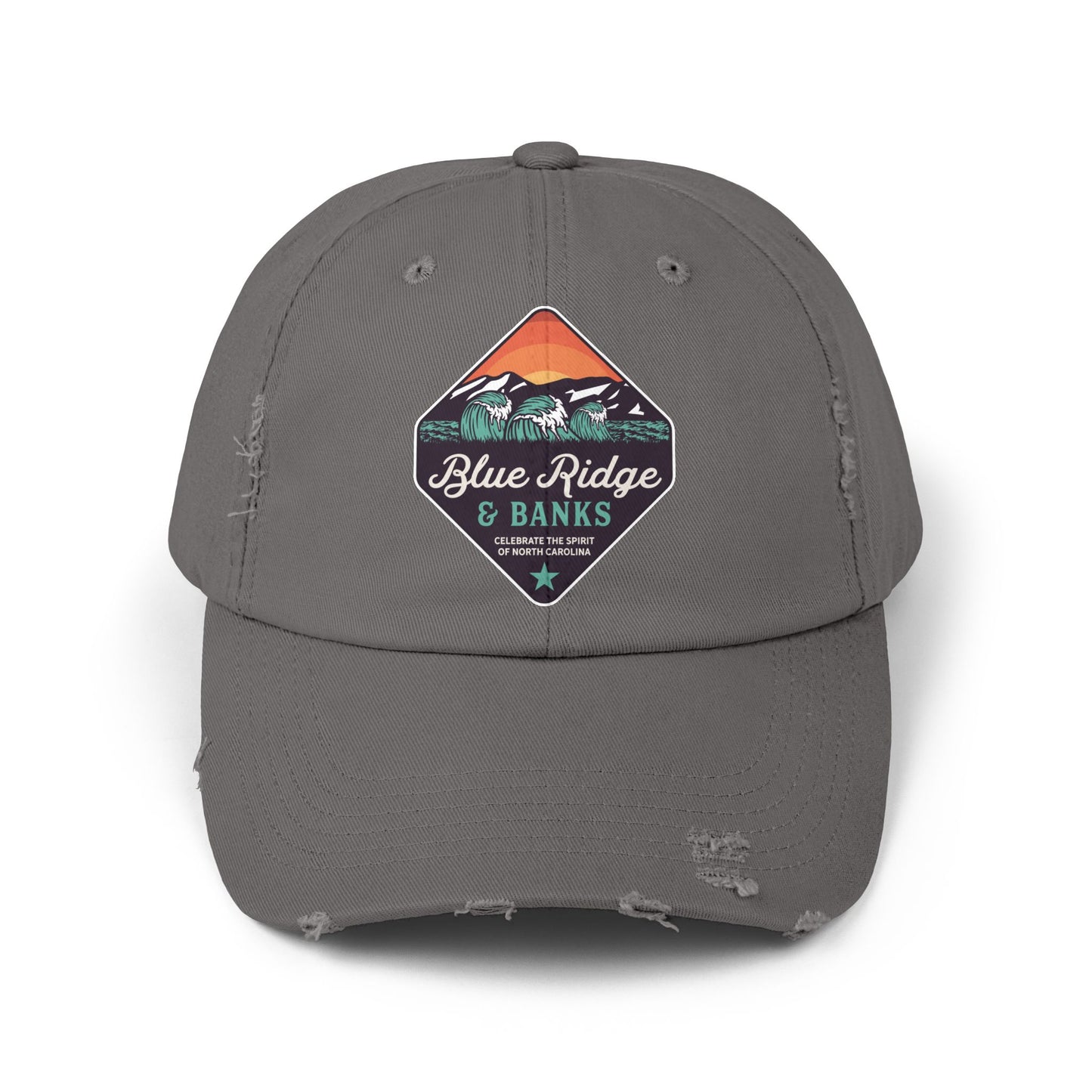 Distressed Cap - North Carolina Blue Ridge & Banks