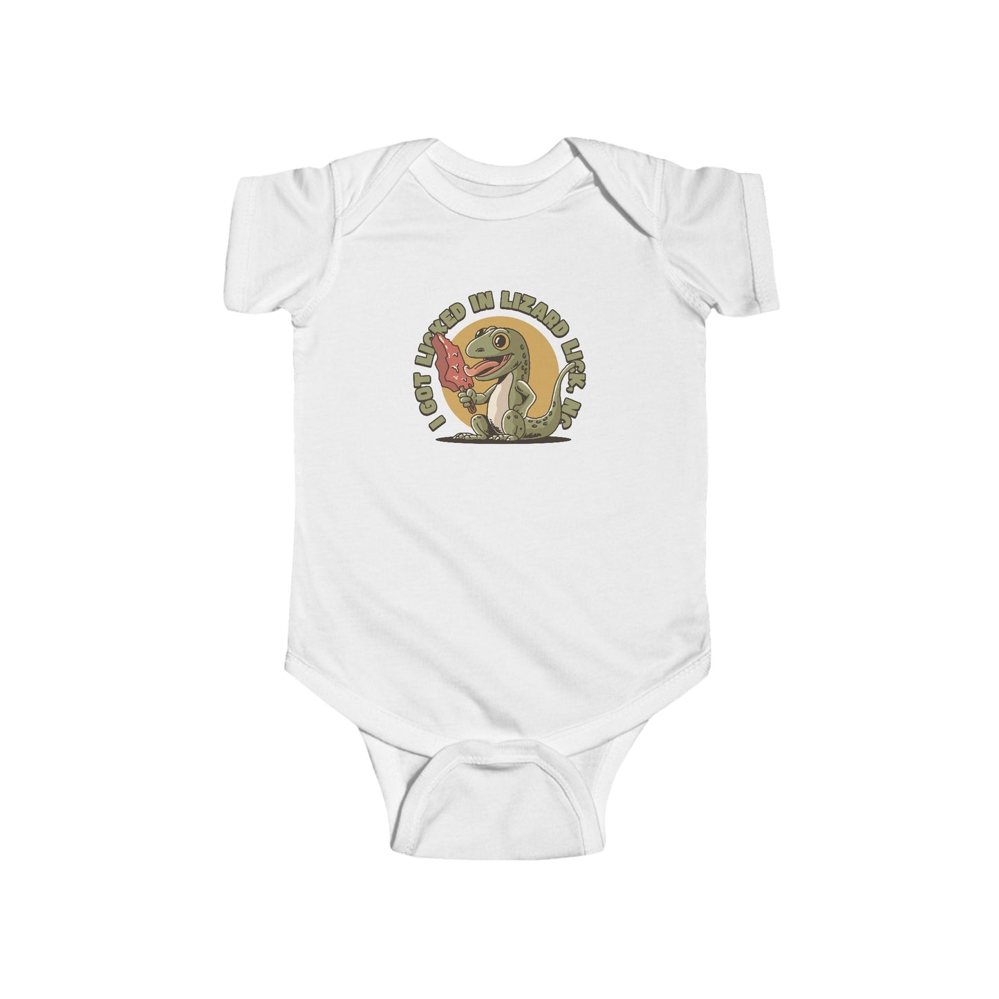 I Got Licked in Lizard Lick, NC β Infant Fine Jersey Bodysuit