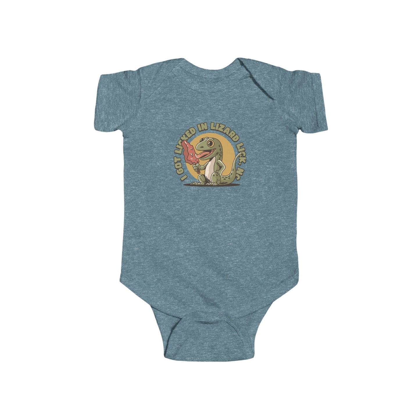 I Got Licked in Lizard Lick, NC β Infant Fine Jersey Bodysuit