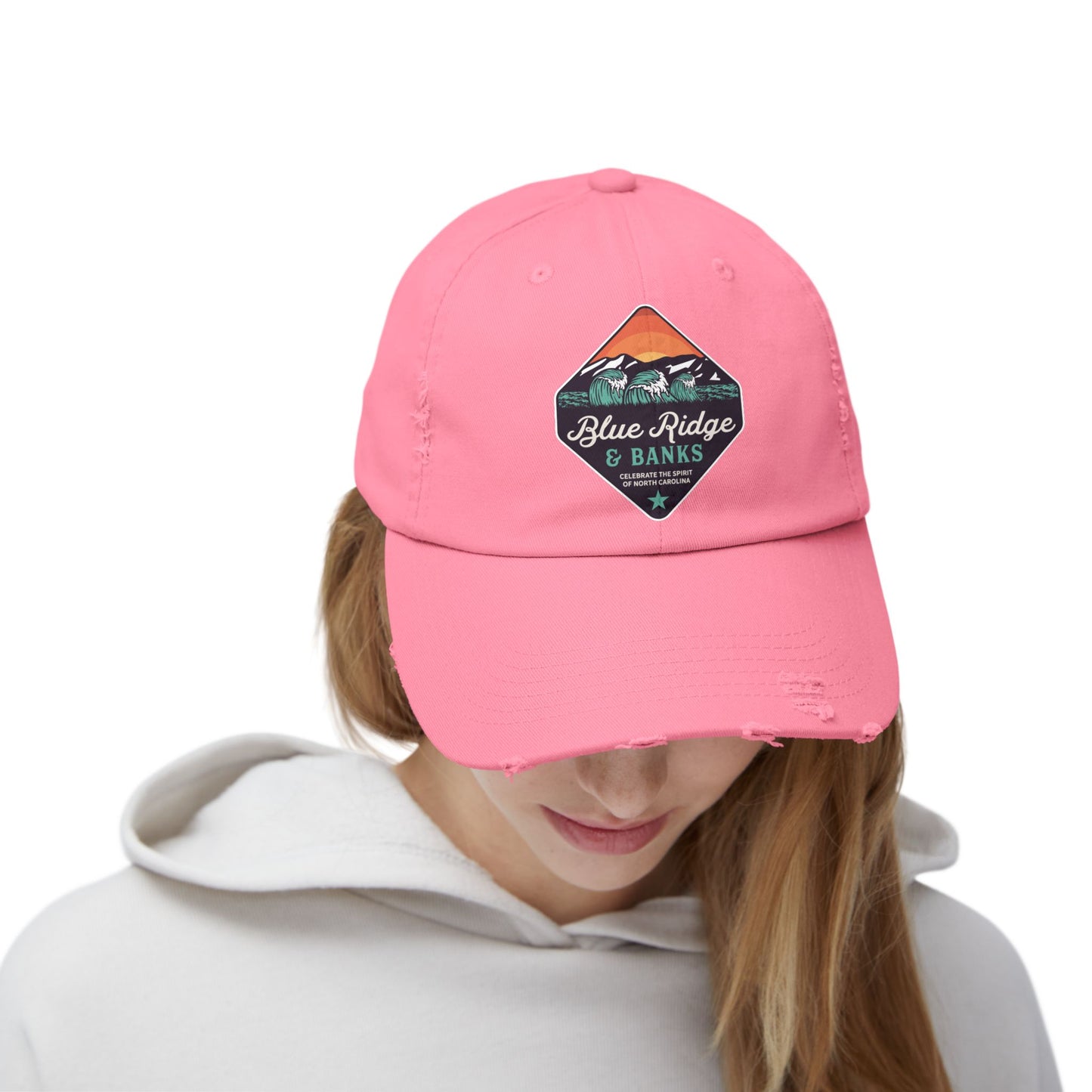 Distressed Cap - North Carolina Blue Ridge & Banks