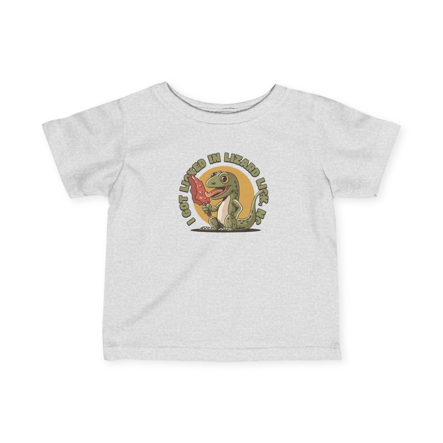 I Got Licked in Lizard Lick, NC β Infant Fine Jersey T-Shirt