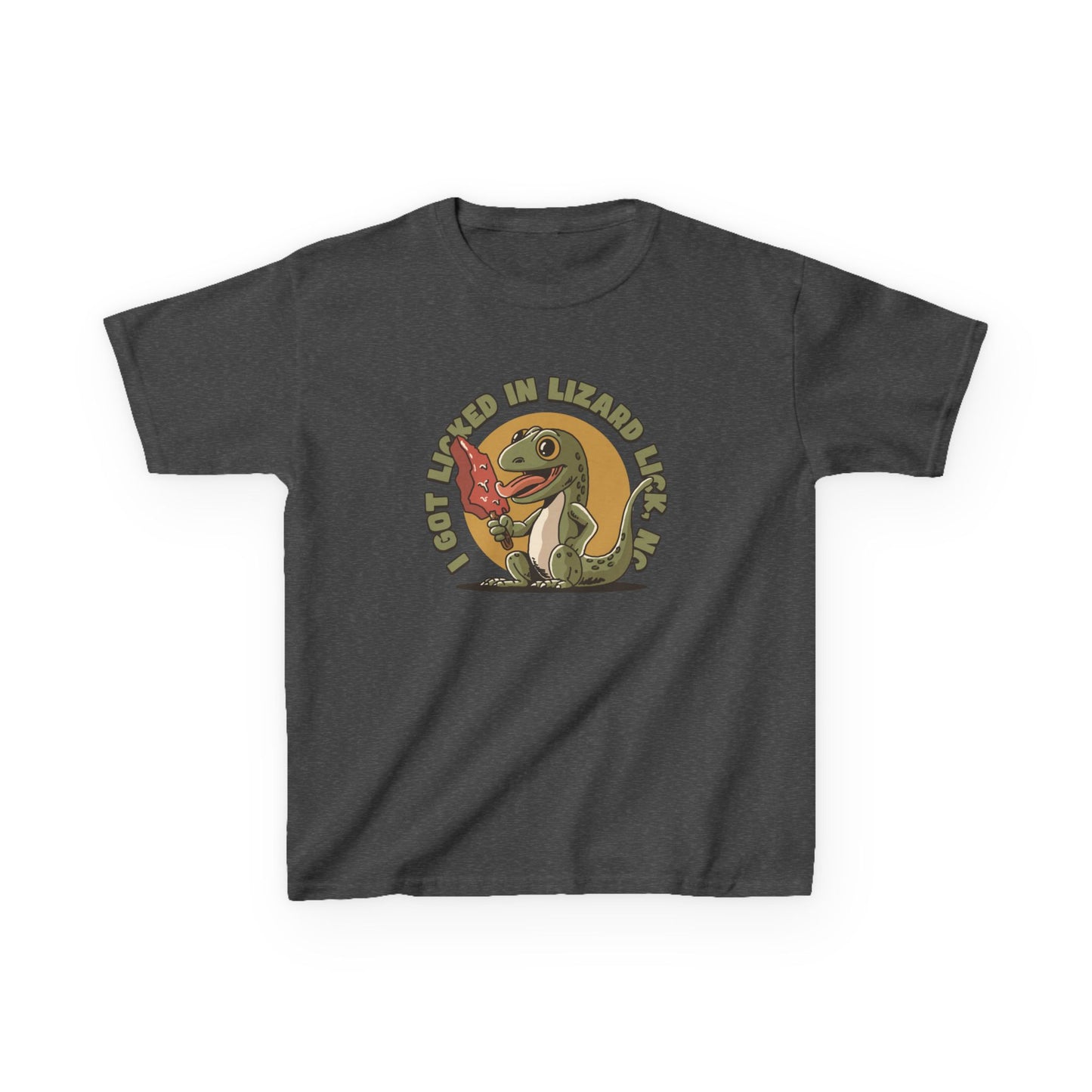 I Got Licked in Lizard Lick, NC β Kids Heavy Cotton Tee