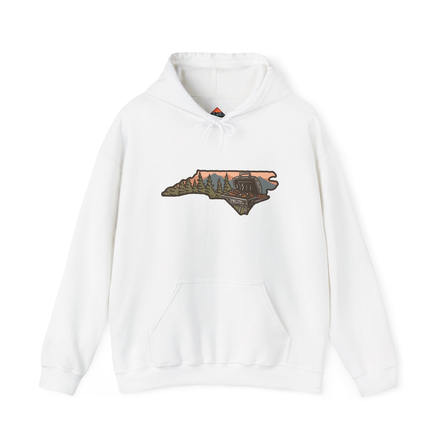π₯ NC BBQ Mountain Scene Men's Hoodie β Everyday Wear Edition