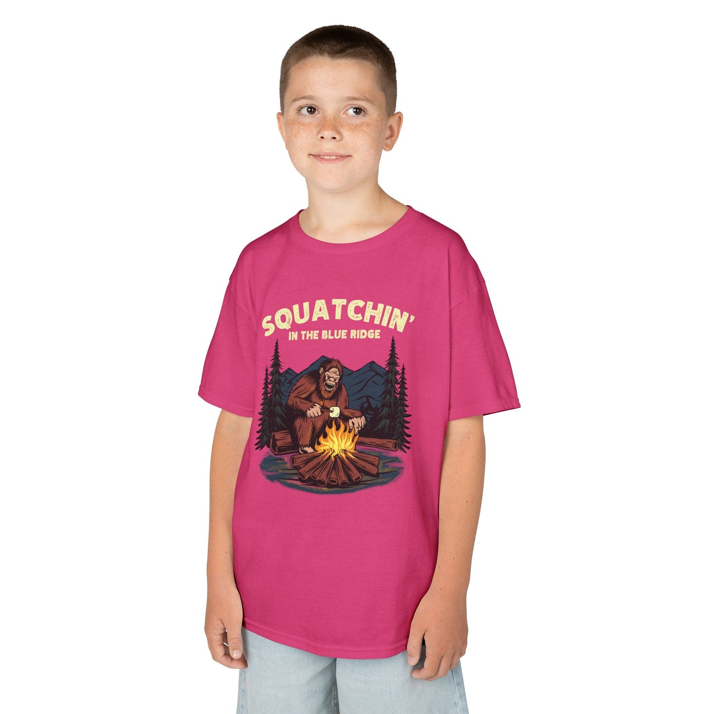 Squatchin’ in the Blue Ridge – Kids Heavy Cotton Tee