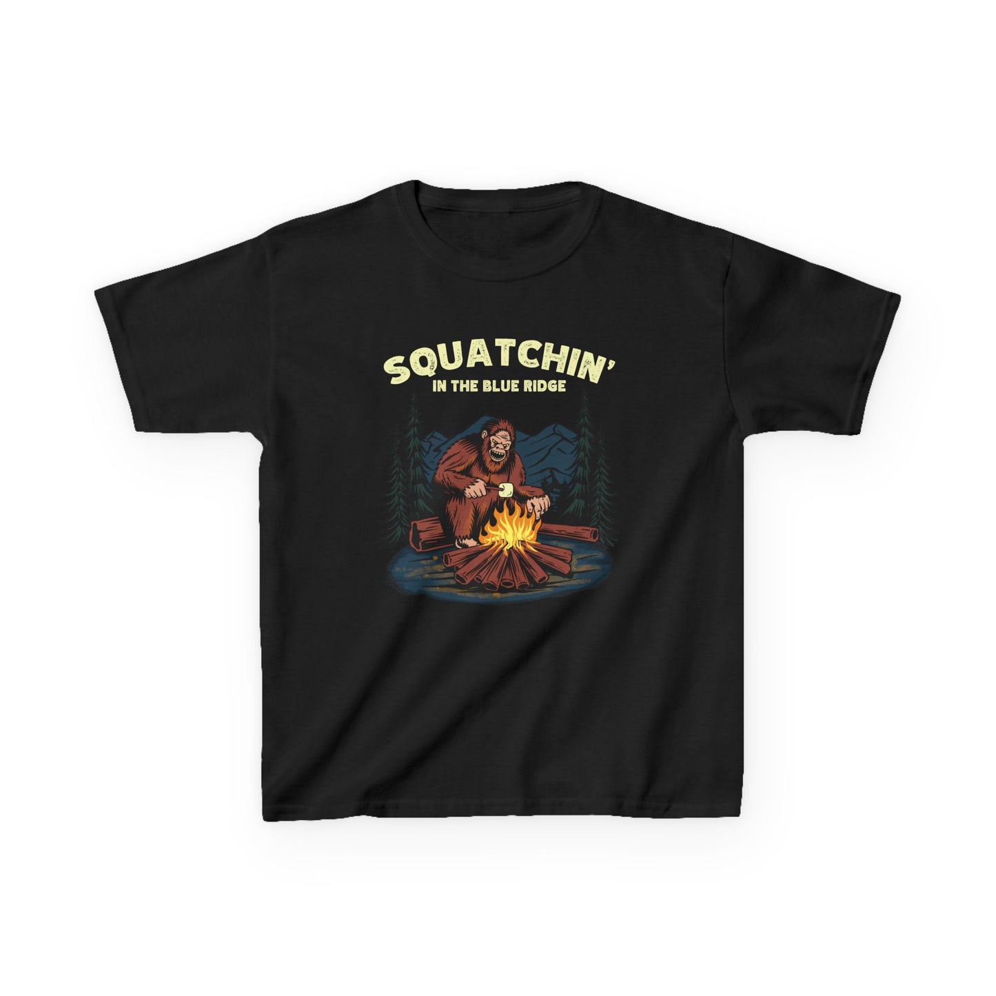 Squatchin’ in the Blue Ridge – Kids Heavy Cotton Tee