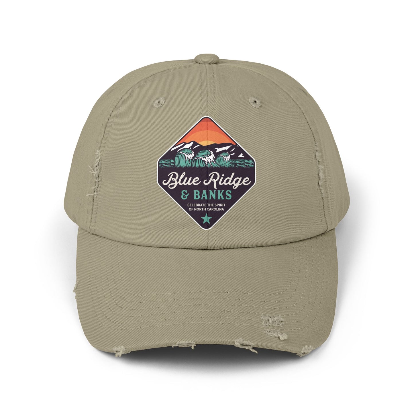 Distressed Cap - North Carolina Blue Ridge & Banks