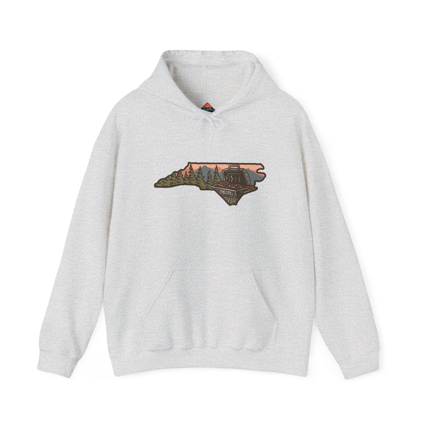 π₯ NC BBQ Mountain Scene Men's Hoodie β Everyday Wear Edition