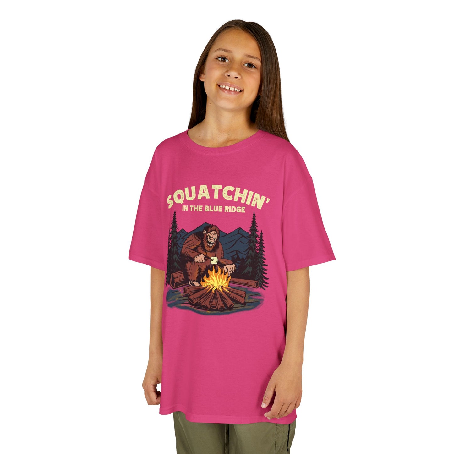 Squatchin’ in the Blue Ridge – Kids Heavy Cotton Tee