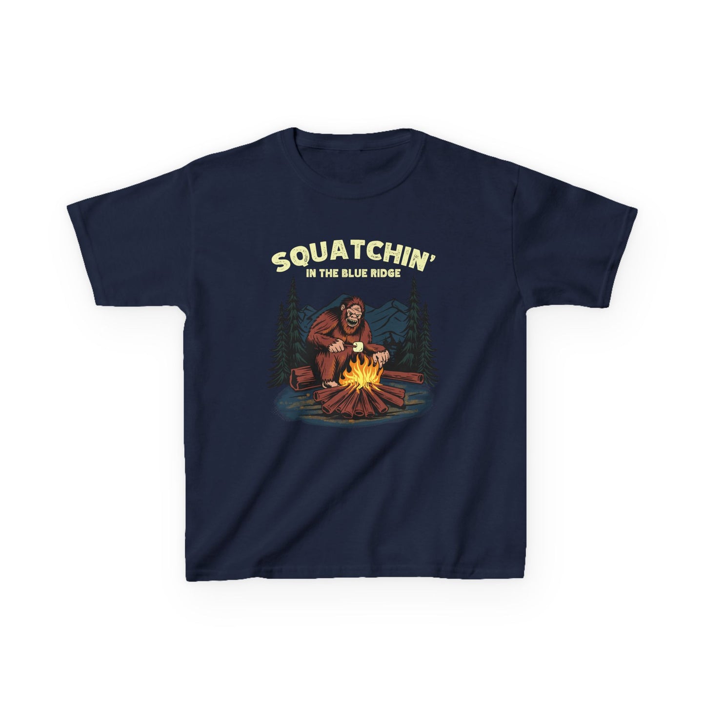 Squatchin’ in the Blue Ridge – Kids Heavy Cotton Tee