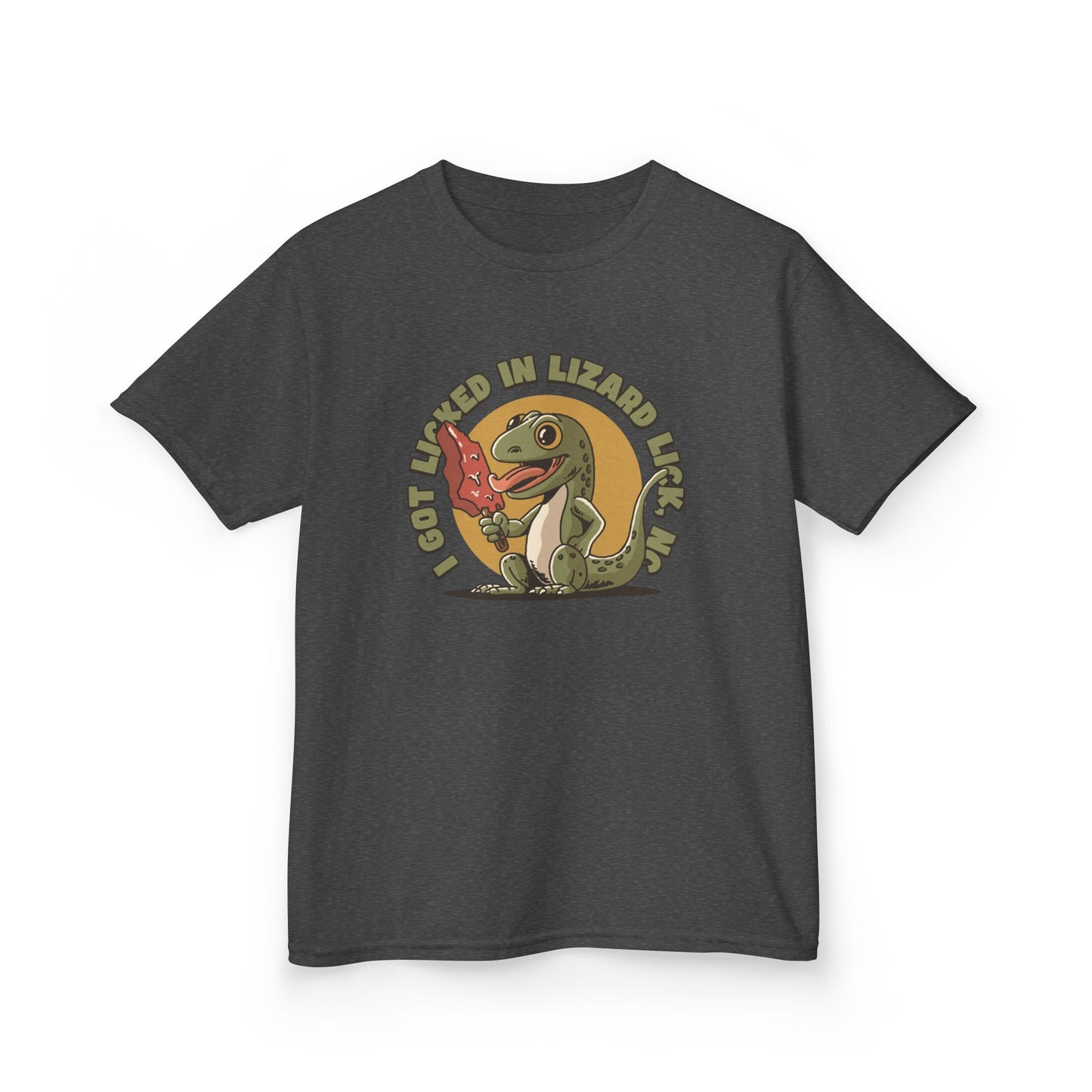 I Got Licked in Lizard Lick, NC β Kids Heavy Cotton Tee