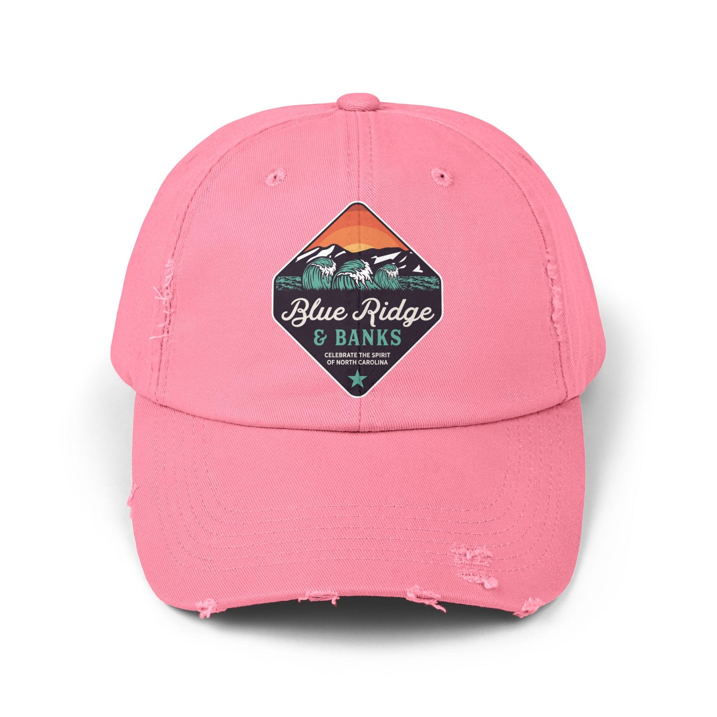 Distressed Cap - North Carolina Blue Ridge & Banks