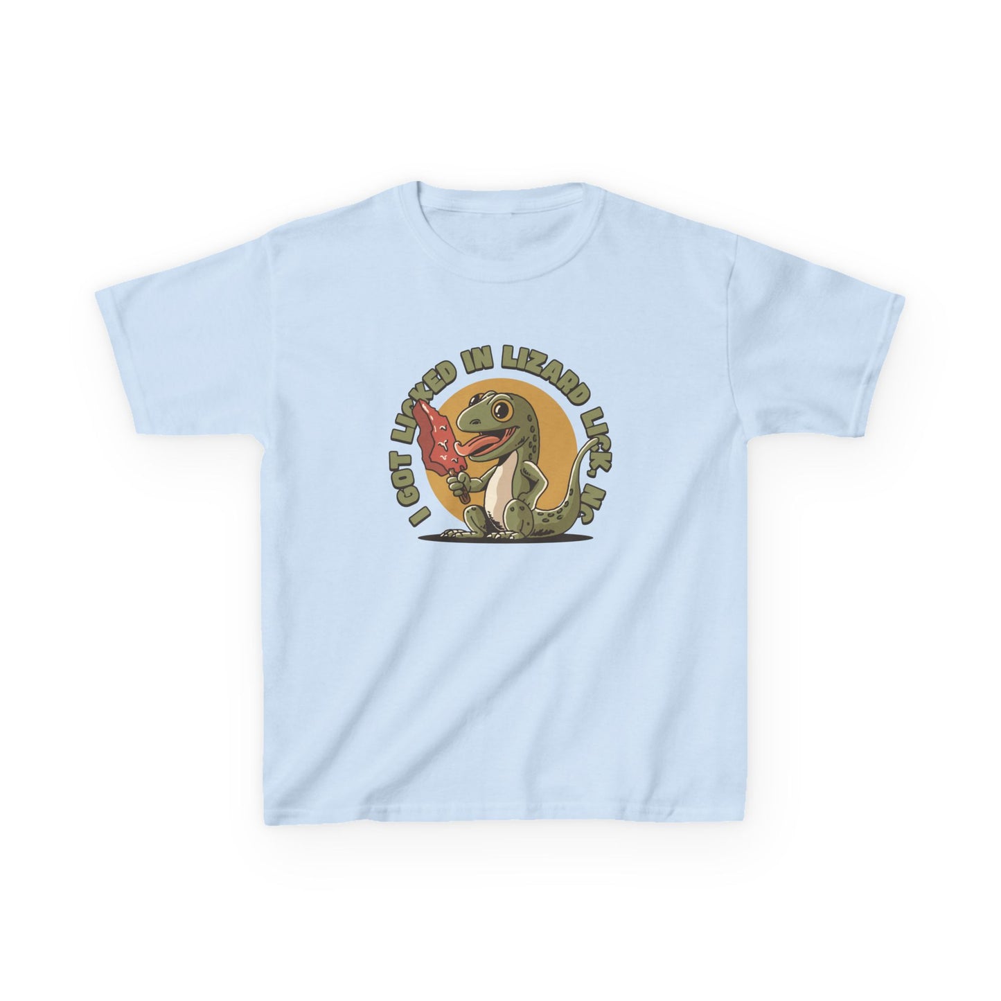 I Got Licked in Lizard Lick, NC β Kids Heavy Cotton Tee