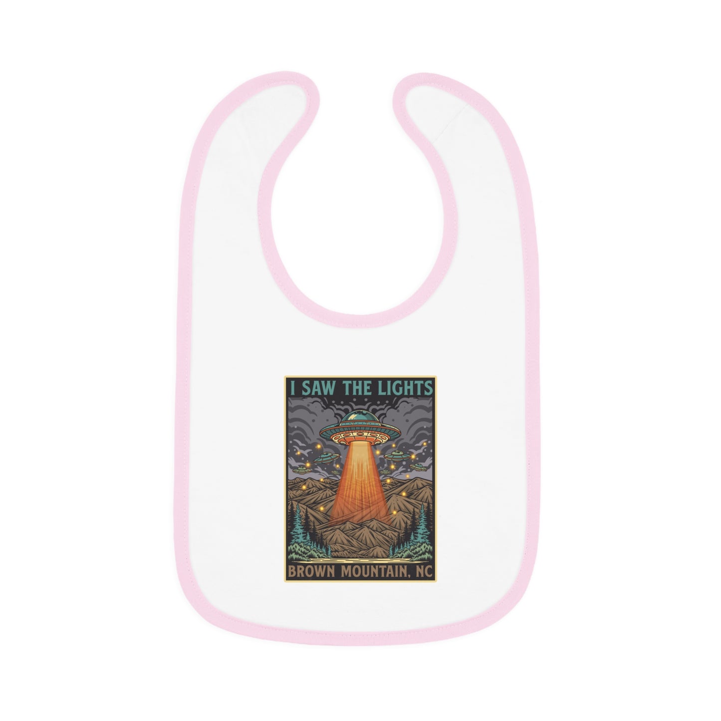 I Saw the Lights – Brown Mountain, NC – Baby Bib
