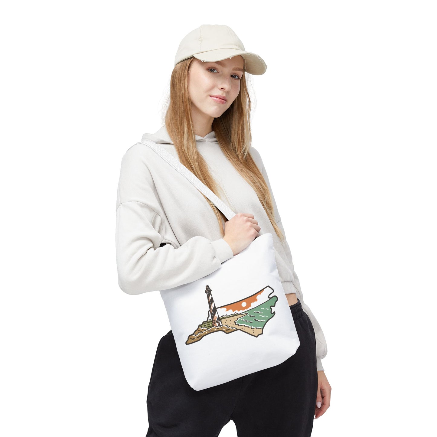 Hatteras Lighthouse Tote β Outer Banks Adventure Bag