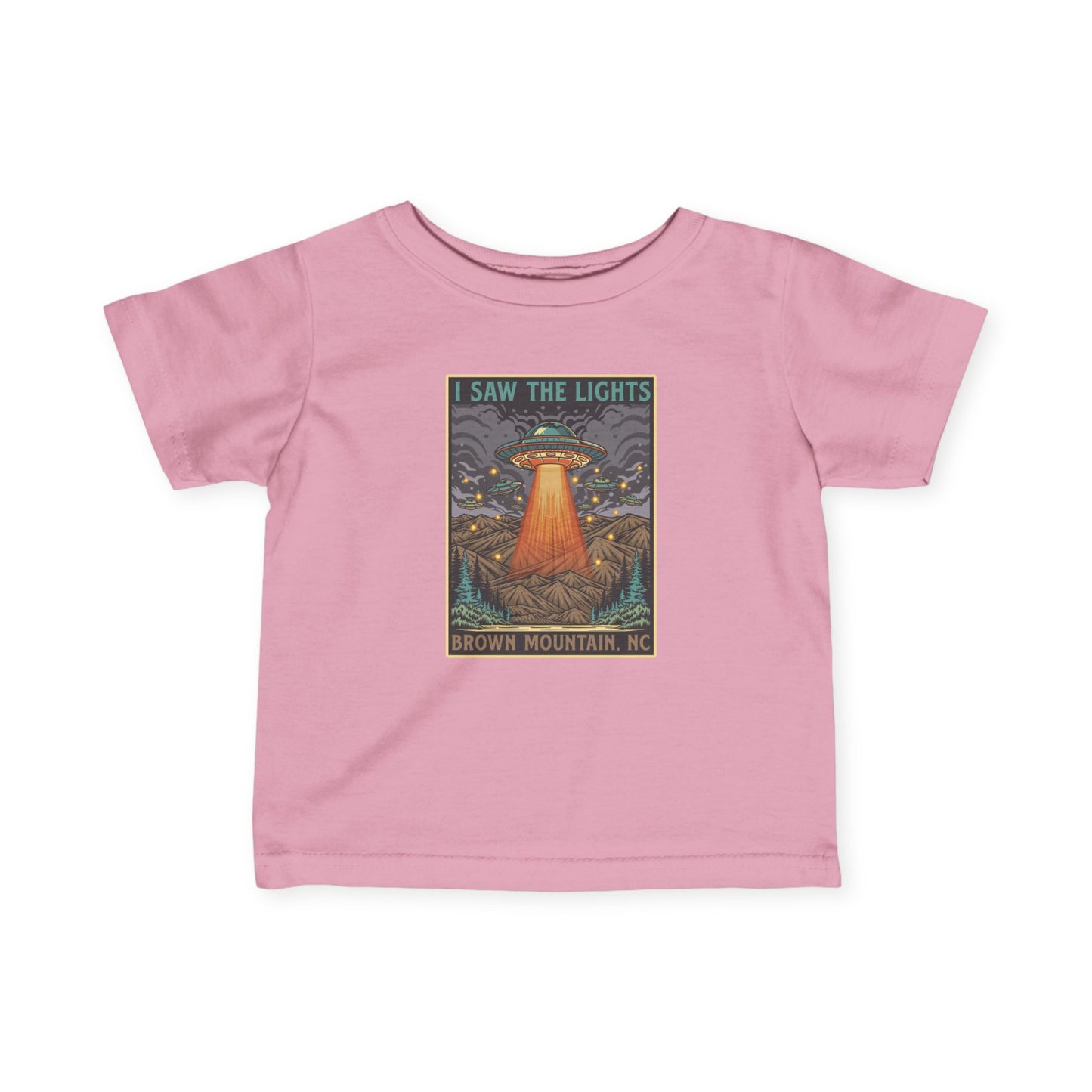 I Saw The Lights β Brown Mountain, NC β Infant Fine Jersey T-Shirt