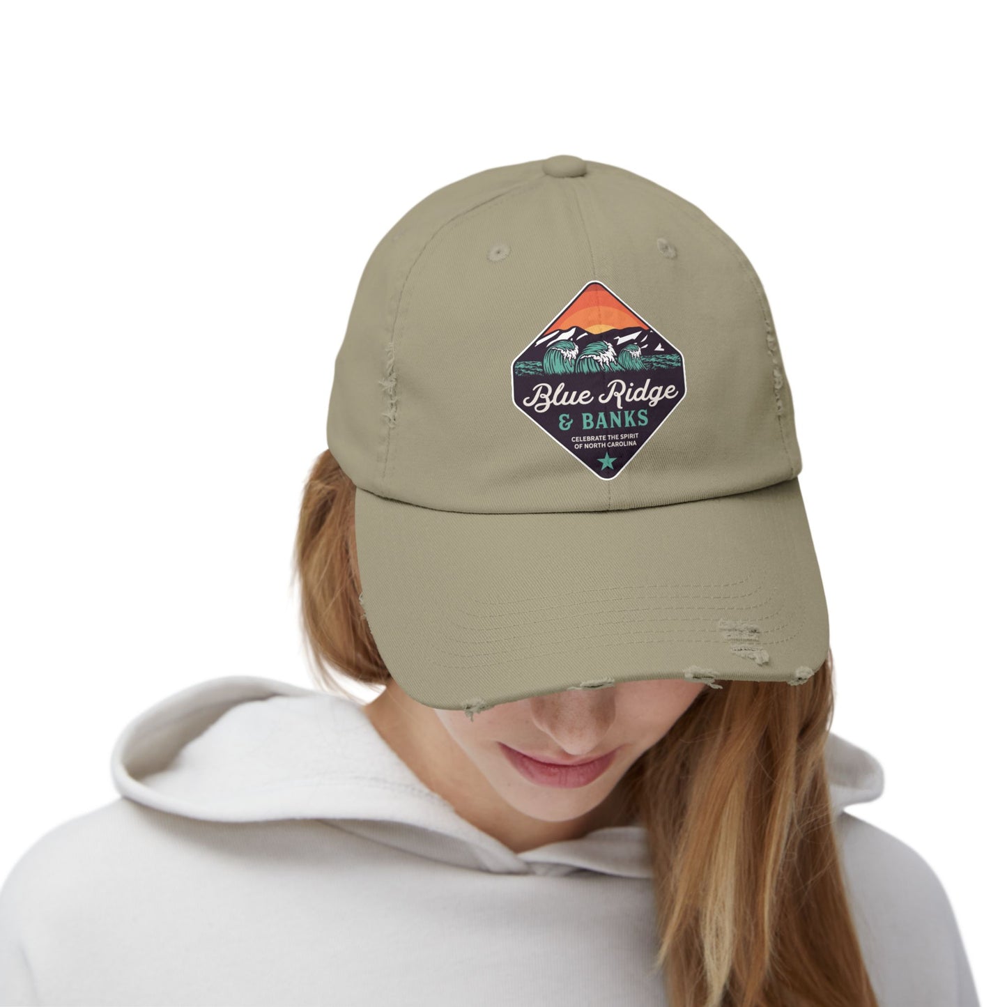 Distressed Cap - North Carolina Blue Ridge & Banks