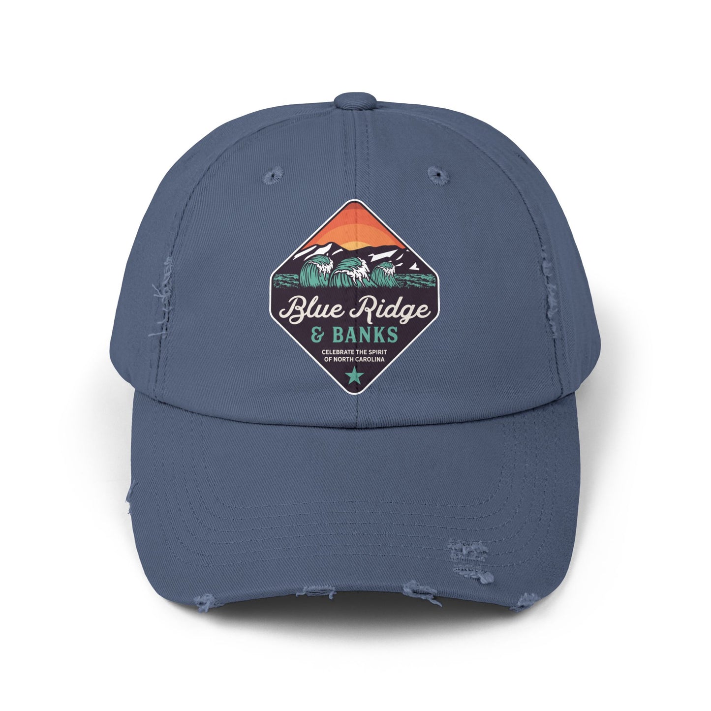 Distressed Cap - North Carolina Blue Ridge & Banks