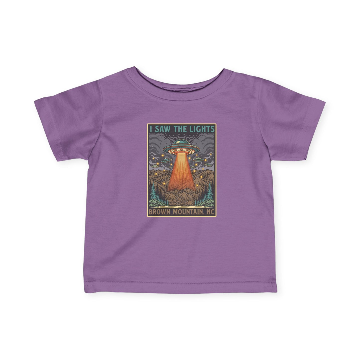 I Saw The Lights β Brown Mountain, NC β Infant Fine Jersey T-Shirt