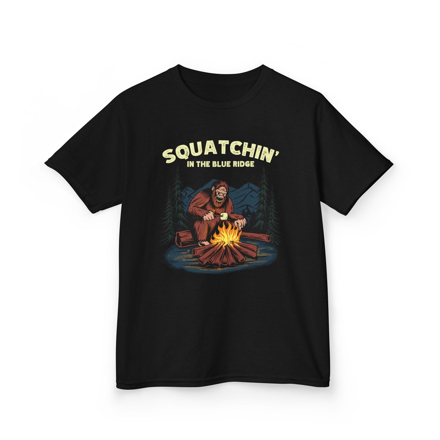 Squatchin’ in the Blue Ridge – Kids Heavy Cotton Tee