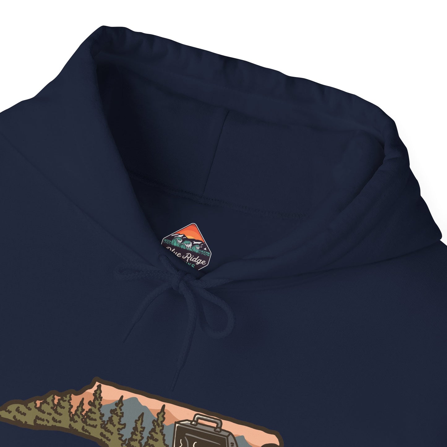 π₯ NC BBQ Mountain Scene Men's Hoodie β Everyday Wear Edition