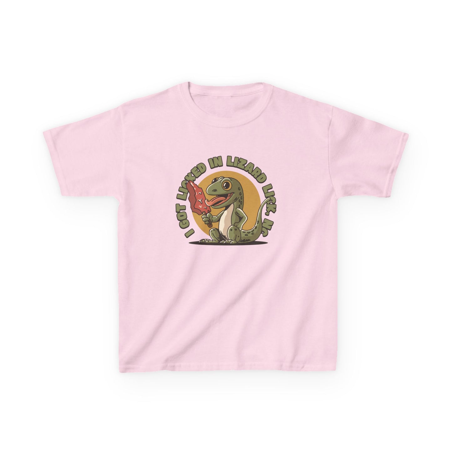 I Got Licked in Lizard Lick, NC β Kids Heavy Cotton Tee