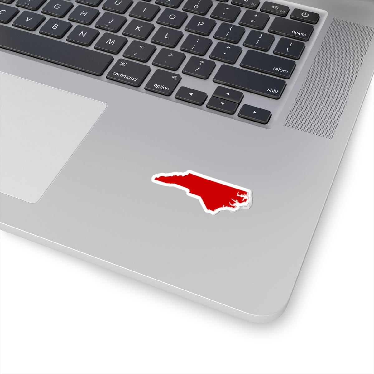 North Carolina Silhouette Sticker in Bold Red Kiss-Cut Vinyl for Carolina Pride