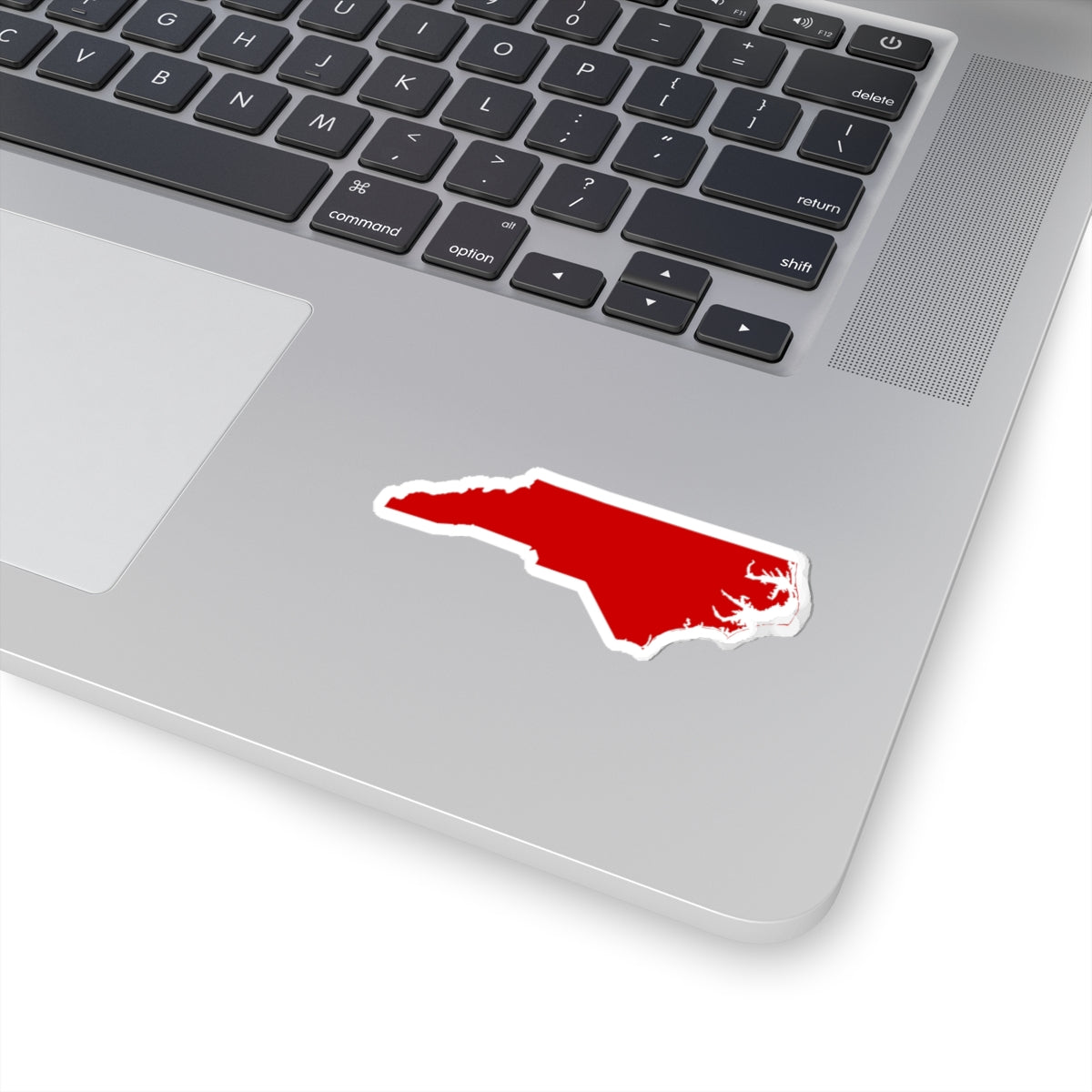North Carolina Silhouette Sticker in Bold Red Kiss-Cut Vinyl for Carolina Pride