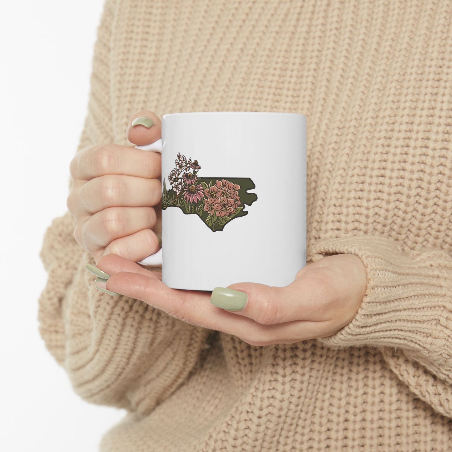 North Carolina Wildflowers – 11oz Ceramic Coffee Mug