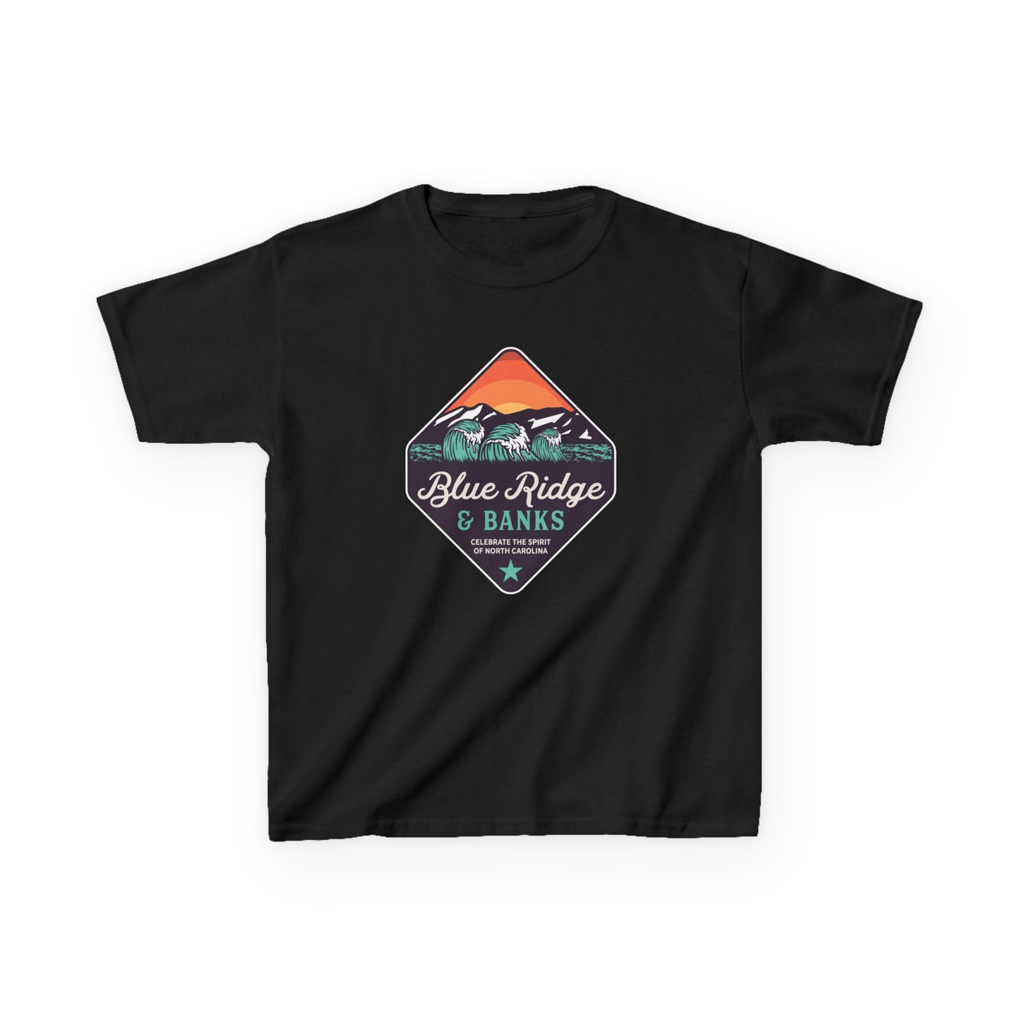 Blue Ridge & Banks Logo – Kids Heavy Cotton Tee