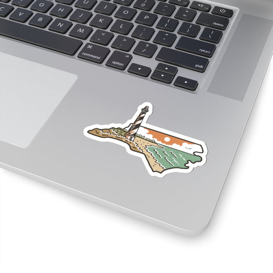 Outer Banks NC Sticker – Hatteras Lighthouse Kiss-Cut Vinyl