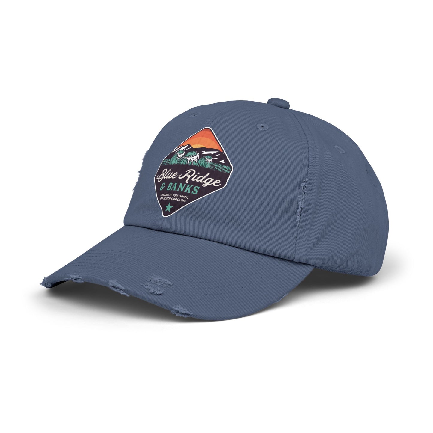 Distressed Cap - North Carolina Blue Ridge & Banks
