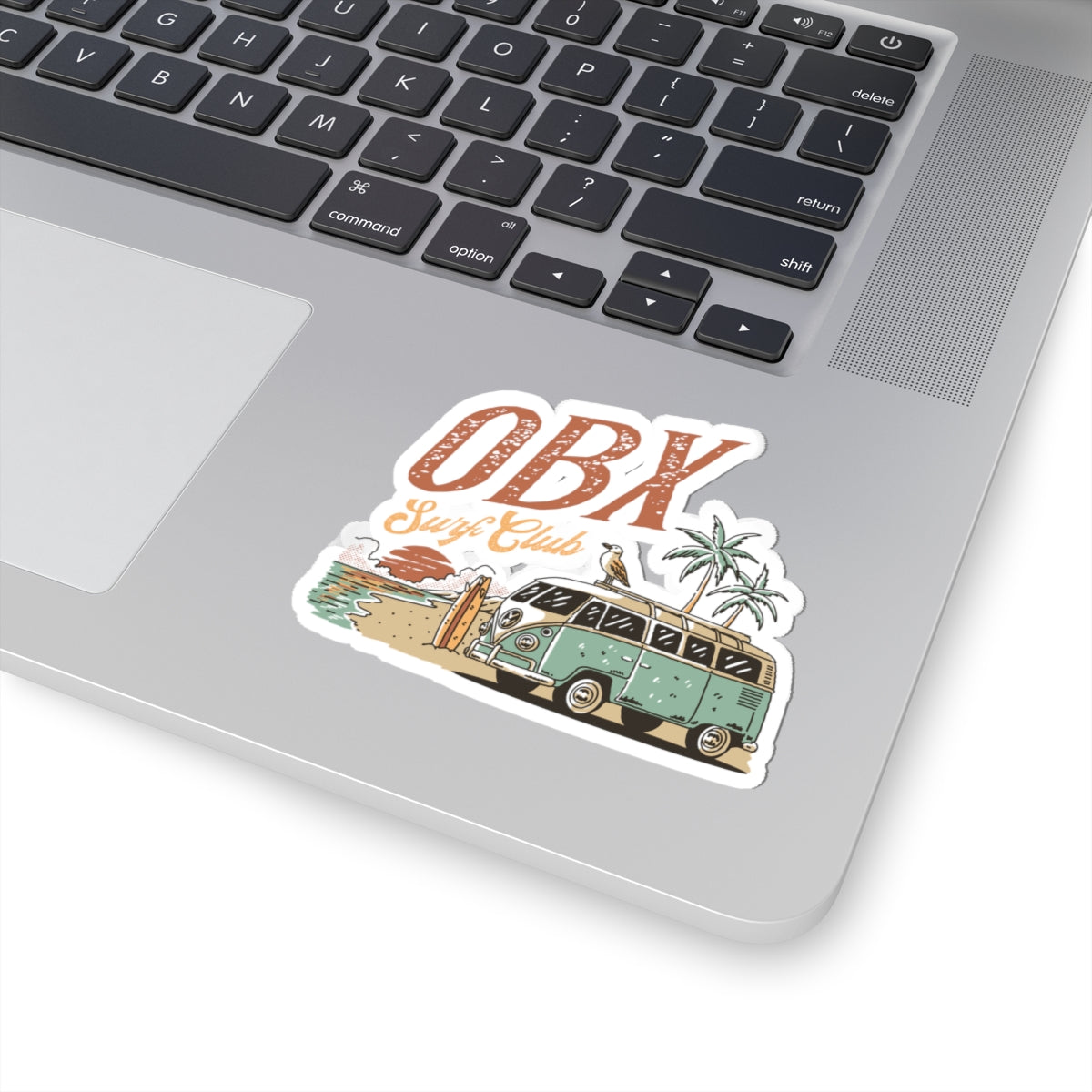 OBX Surf Club Sticker – Kiss-Cut Outer Banks Beach Van Vinyl