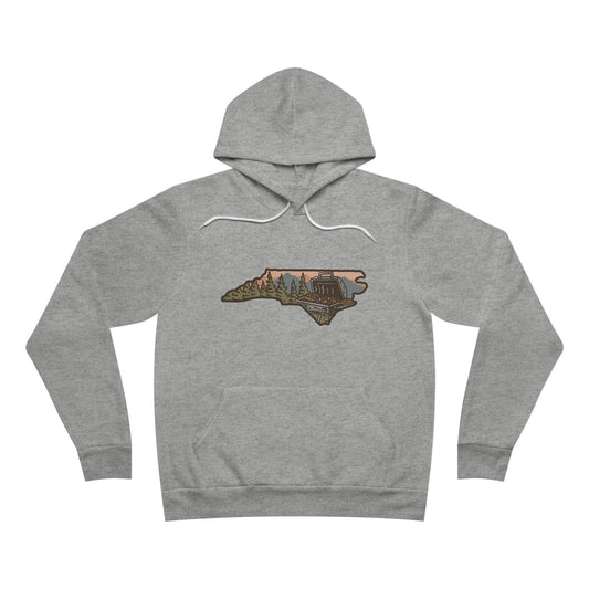 💎 NC BBQ Mountain Scene Men's Hoodie – Premium Edition