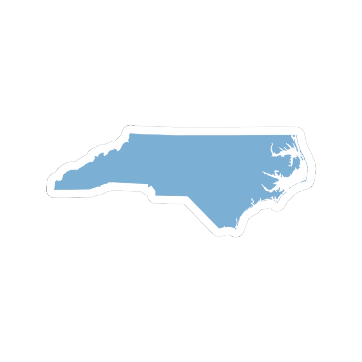 Classic NC Silhouette Sticker – Baby Blue Kiss-Cut Vinyl